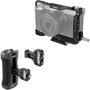 SIRUI Camera Cage for Sony A7C II A7CR with HDMI Cable Clamp and Side Handle with ARRI Locating and Dual 1/4" Screw Mount Optional