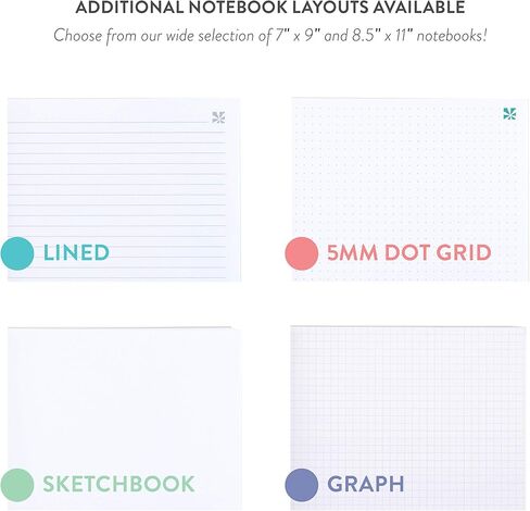 Erin Condren 8.5" X 11" Spiral Bound Productivity Notebook - Kaleidoscope Colorful, 160 Lined Page & To Do List Organizer Notebook, 80Lb Thick Paper, Stickers Included in Saudi Arabia
