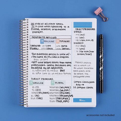 Erin Condren 8.5" X 11" Spiral Bound Productivity Notebook - Kaleidoscope Colorful, 160 Lined Page & To Do List Organizer Notebook, 80Lb Thick Paper, Stickers Included in Saudi Arabia