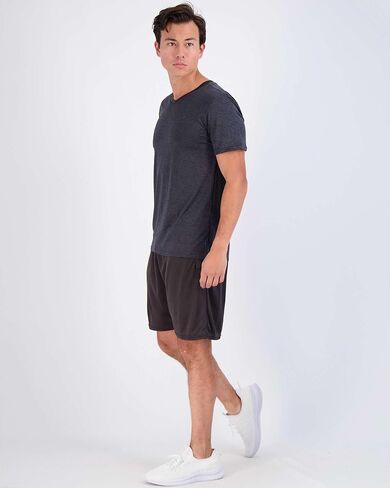 Real Essentials 5 Pack: Men’s V-Neck Dry-Fit Moisture Wicking Active Athletic Tech Performance T-Shirt in Kuwait