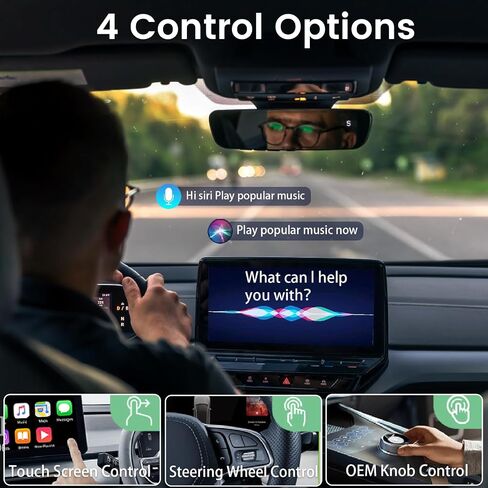 محول Carplay اللاسلكي ، 2025 ترقية دعم Netflix/YouTube/TF Card Card & Play مع Apple Car Play Wireless Adapter Android Auto in Saudi Arabia