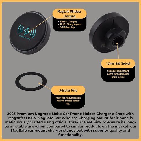 Phone Holder for The Toyota Prius 2010-2015 (MagSafe Compatible/Wireless Charging) in Saudi Arabia