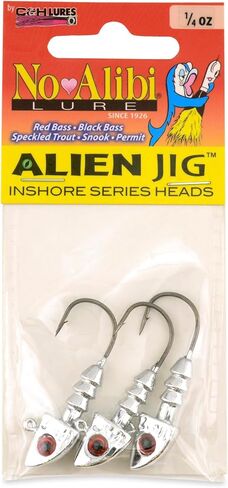 No Alibi - Alien Jig Heads Chrome Series in Saudi Arabia