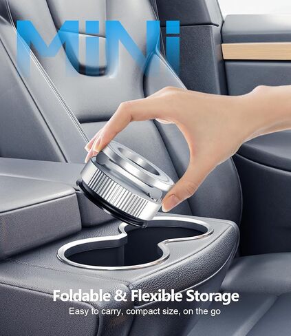 CloudValley Magnetic Car Phone Holder - Vacuum Suction Cup Phone Mount 360° Adjustable, Durable Metal Stand for iPhone & Android, Portable Magnetic Holder for Dashboard/Windshield/Gym Mirror (Black) in Kuwait