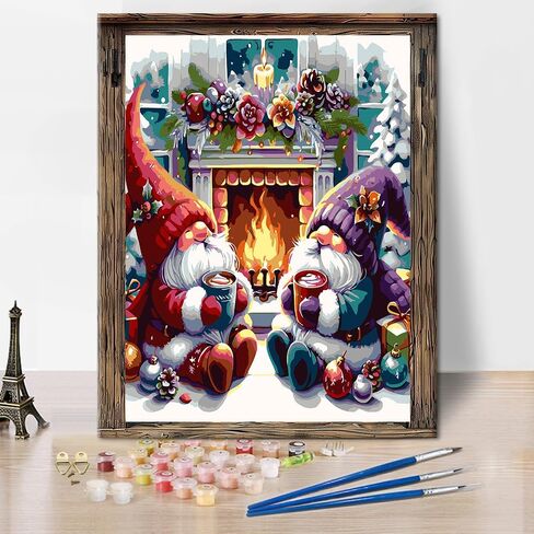 Xylogist Moon Paint by Numbers Kit for Adults - Paint by Numbers Flowers on Canvas, DIY Acrylic Watercolor Oil Paint by Number, Can be Used for Home Wall Decoration and Holiday Gifts 12X16Inch in Saudi Arabia