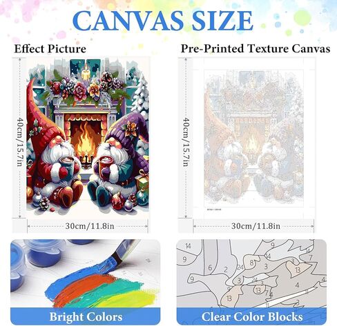 Xylogist Moon Paint by Numbers Kit for Adults - Paint by Numbers Flowers on Canvas, DIY Acrylic Watercolor Oil Paint by Number, Can be Used for Home Wall Decoration and Holiday Gifts 12X16Inch in Saudi Arabia