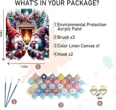 Xylogist Moon Paint by Numbers Kit for Adults - Paint by Numbers Flowers on Canvas, DIY Acrylic Watercolor Oil Paint by Number, Can be Used for Home Wall Decoration and Holiday Gifts 12X16Inch in Saudi Arabia