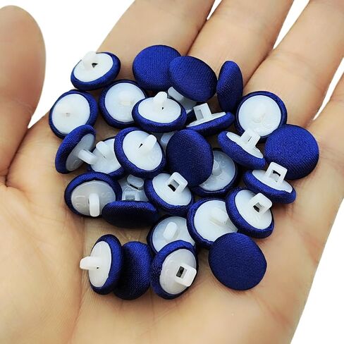 15PC/Set Ivory Satin Cloth Buttons with Shank and Buttons Hole Bridal Wedding Dress Buttons Sewing Buttons 1/2 Inch in Saudi Arabia