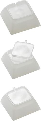 Nevwear Rebendable Keycaps (12 Pack) ، على طراز DSA ، قابل للتخصيص ، يناسب لوحات مفاتيح Switch Cherry MX (Tansparent ، واحد (1x1)) in Kuwait
