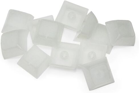 Nevwear Rebendable Keycaps (12 Pack) ، على طراز DSA ، قابل للتخصيص ، يناسب لوحات مفاتيح Switch Cherry MX (Tansparent ، واحد (1x1)) in Kuwait