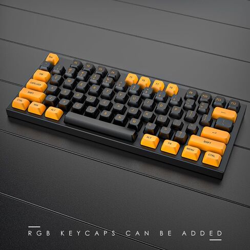 PBT Keycaps Set CSA Profile 150 Keys Doubleshot Custom Keycaps for Cherry Gatron MX Switchs لـ 61/64/68/84/87/96/104/108 لوحة المفاتيح الميكانيكية الأسود البرتقالي in Saudi Arabia
