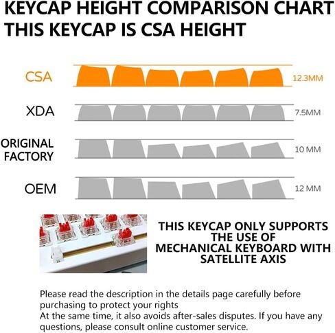 PBT Keycaps Set CSA Profile 150 Keys Doubleshot Custom Keycaps for Cherry Gatron MX Switchs لـ 61/64/68/84/87/96/104/108 لوحة المفاتيح الميكانيكية الأسود البرتقالي in Saudi Arabia