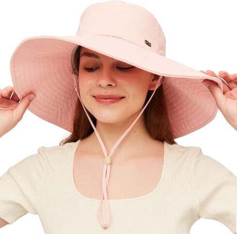 Men Women Foldable Fishing Hat UPF 50+ Sun Hats Bucket Boonie Hat for Hiking Garden Safari Beach SNH3M274D in Kuwait