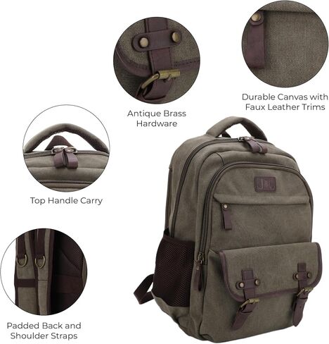 JESSIE & JAMES Alpine CCW Lock and Key For Men Women Outdoors Backpack - Olive in Saudi Arabia