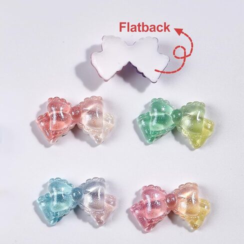 40pcs Slime Charms Cut Set, Resin Charms Bulk for Crafts, 3D Resin Stickers for Big Belly Cups Mugs Stanley Cup, Self Adhesive Art Stickers Decor for Handcraft DIY Hair Accessories Laptop (Color 008) in Kuwait