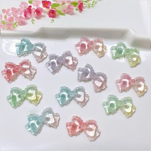 40pcs Slime Charms Cut Set, Resin Charms Bulk for Crafts, 3D Resin Stickers for Big Belly Cups Mugs Stanley Cup, Self Adhesive Art Stickers Decor for Handcraft DIY Hair Accessories Laptop (Color 008) in Kuwait