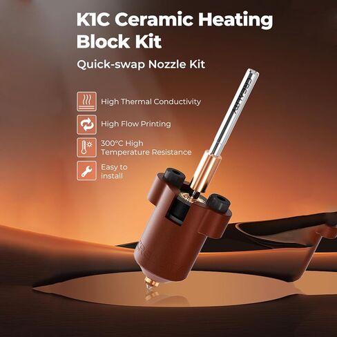 Ceramic Heating Block Kit Hotend for Ender 3 V3 KE, 3D Printer Hot End Kit High Temperature High Speed All Metal Print Head for Ender 3 V3 KE in Saudi Arabia