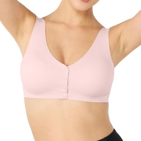 Front Closure Bras for Women, Wierless Bra, Seamless Sleep Bras, Full Coverage Comfortable Bras for Senior Women in Saudi Arabia