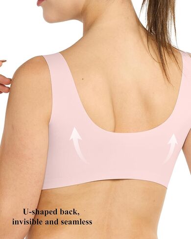 Front Closure Bras for Women, Wierless Bra, Seamless Sleep Bras, Full Coverage Comfortable Bras for Senior Women in Saudi Arabia