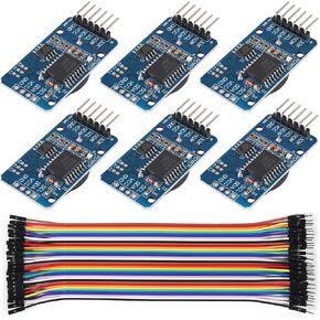 6PCS DS3231 Real Time Clock Module RTC Sensor High Precision AT24C32 IIC Timer Alarm Clock for Raspberry Pi(Without Battery)+ 20 PCS Male to Female Jumper Wire