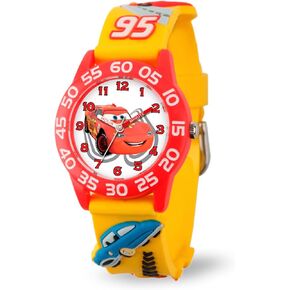 Disney Cars Kids' Plastic Time Teacher Analog Quartz 3D Strap Watch