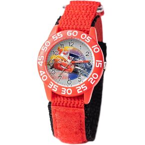 Disney Cars Kids' Plastic Time Teacher Analog Quartz 3D Strap Watch
