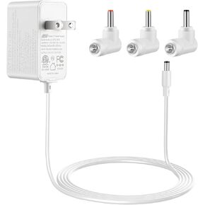 6V 2A AC/DC Power Supply Adapter, 6.6FT 12W DC 6V Charger 2A 1.5A 1A 0.5A for Omron Healthcare Upper Arm Blood Pressure, Trash Can, Baby Swing, Monitor, Electronic Scale, Radio, Speaker, UL Listed
