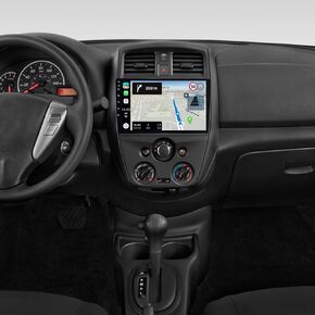 Car Stereo Fit for Nissan Versa Sedan 2015-2019 [2+32G] Wireless Carplay Android Auto Android 13 10 inch Touch Screen Car Radio Receiver WiFi GPS Navigation FM SWC Bluetooth AHD Camera Mic