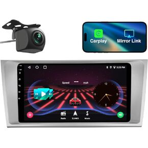 Car Radio for Toyota Camry 2006 2007 2008 2009 2010 2011, 9" HD IPS Car Stereo, with Wireless CarPlay/Bluetooth/GPS Navigation/HD Reverse Camera/DSP/Android12(with JBL)