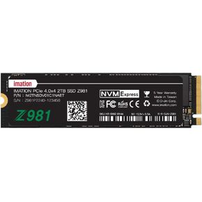 2TB NVMe M.2 PCIe Gen 4x4 2280 Internal Solid State Drive Z981, Up to 7,400MB/s, Compatible with Laptop and PC Desktops