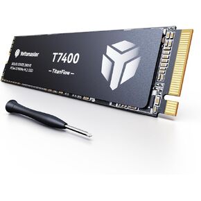 Yottamaster T7400 2TB SSD M.2 PCIe 4.0, Up to 7400MB/s, M.2 2280 NVMe Internal Solid State Drive with 3D TLC NAND Flash, Upgrade Storage for PS5, PC Computer, Laptop, Gaming
