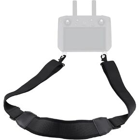 XINANEE Wide Nylon Neck Strap Lanyard for DJI RC/RC 2/RC Pro Controller, Compatible DJI Air 3 2 2S | Mini 3 & 3 Pro | DJI Mavic 2 3 Classic Pro, Lanyard with Screws (Black Wide Nylon)