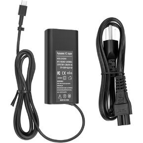65W 60W Charger Power Cord for Dell Pro 14 16 13 Plus PB13250 PB16250 PB14250 2 in1 Premium PA13250 PA14250 Rugged 14 13 RB14250 RA13250 P192G P191G P200G P199G