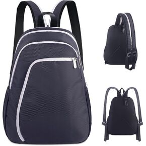 Small Backpack for Women Men, Convertible Sling Backpack Crossbody Bags for Women, Multifunctional Casual Daypack for Hiking, Black