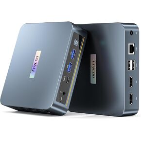 Mini PC N97 Intel 12th Gen (Up to 3.6GHz) 30% Faster Than N100, Mini Computers16GB DDR4 512GB SSD Dual 4K@60Hz HDMI/USB-C WiFi 5 BT 4.2, Small Pc Ultra-Compact Desktop for Office/Home