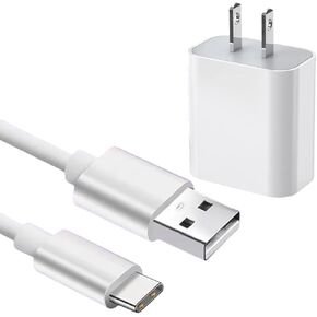 Charger Charging Cable Compatible with SimpleHuman 8" Round Sensor Makeup Cosmetic Mirror (2022 New Model) ST3052 ST3053 ST3054 ST3055 ST3034,etc-6.6 ft (Only for Type C Ports)