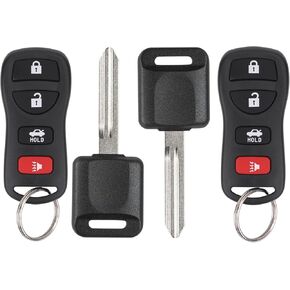Keyless Entry Remote Control Car Key Fob Fit for Infiniti EX35 FX35 FX45 I35 G35 QX56, Nissan Altima Armada Maxima Quest Sentra 350Z, Replacement for KBRASTU15 (Pack of 2)