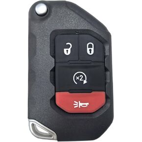 Smart Car Key Fob Remote fits for Jeep Wrangler 2018 2019 2021 2022 2023 2024 2025 Jeep Gladiator 2020-2025 Car Keyless Entry Remote OHT1130261 433MHz