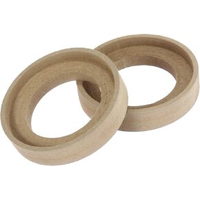 2Pcs Car Speaker Spacer Ring Adaptor Brackets Mounting Recess Bezel Plate Wood 60mm ID Universal for 2.5 Inch Speakers Auto Replacement Parts