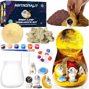 Unicorn Terrarium Kit for Kids with DIY Moon Lamp - Light Up Terrarium for Girls 4-12 Years - Creative Arts & Crafts Birthday Gift Fun Unicorn Toy for Ages 4-12 - Perfect for Girls Aged 5 6 7 8
