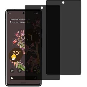 for Google Pixel 6 Privacy Screen Protector,[2 Pcs] Anti-spy Anti-Scratch Easy to Install Screen Tempered Glass Protective Film for Google Pixel 6 (Not Support Fingerprint Unlock)