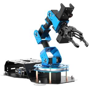 HIWONDER 6DOF Robotic Arm Kit Powered by Raspberry Pi 5 4GB AI Vision Programming Robot Arm ROS Open Source for Adults and Teens(Developer Kit)