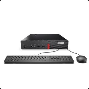Lenovo ThinkCentre M910q TFF Tiny Desktop Computer Mini PC, Intel Quad Core i5-6500 up to 3.6GHz, 16GB DDR4 RAM, 5120GB SSD, WiFi, Wire Keyboard and Mouse, Windows 10 Pro (Renewed)
