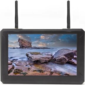 M5F FPV Monitor 5 بوصة 5.8G 48CH 800 * 480 FPV MONITION STEEDIVIEW TELEVIVER مع نموذج DVR 60 إطارًا في الثانية لـ FPV DRON QUADCOPTER RC