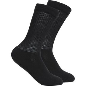 جوارب قطنية لمرضى السكري للرجال والنساء 9-12، جوارب للكاحل لتورم القدمين، جوارب دائرية للاعتلال العصبي، ساق واسعة، جوارب للاعتلال العصبي للوذمة للرجال والنساء، مستلزمات مرضى السكري من Leng Ke (زوجان أبيض) in Kuwait