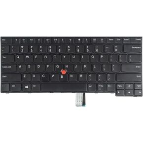 لوحة مفاتيح استبدال جديدة متوافقة مع Lenovo ThinkPad Edge E470 E470C E475 مع مؤشر بدون إضاءة خلفية