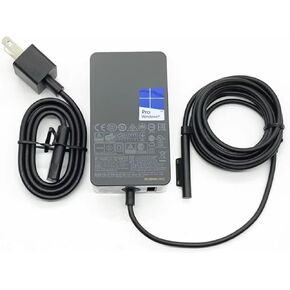 65W Surface Pro Charger for Microsoft Surface Pro 10, 9, 8, 7+, 7, 6, 5, 4, 3, X, Windows Surface Laptop 6, 5, 4, 3, 2, 1, Surface Go Tablet, Surface Book 3, 2, 1, Support 44W, 36W