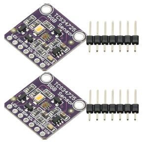 2 Pcs TCS34725 RGB Light Color Sensor Recognition Module for Arduino