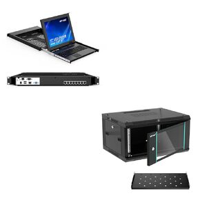 8 Port RJ45 KVM Console Over IP +6U Rack Cabinet