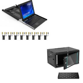 8 Port IP KVM Console+ 6U Rack Cabinet